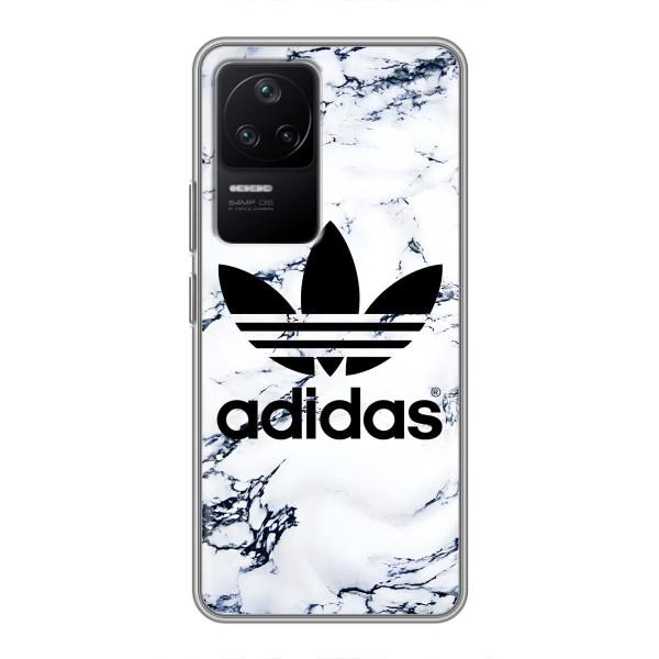 Чехлы Адидас для Xiaomi POCO F4 (5G) (AlphaPrint) – Адидас на мраморе