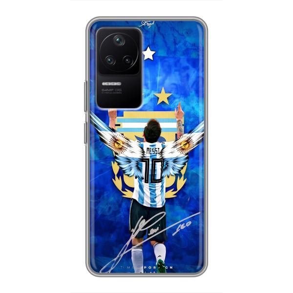 Чехлы для Xiaomi POCO F4 (5G) (Leo чемпион) (AlphaPrint) – Месси сборная