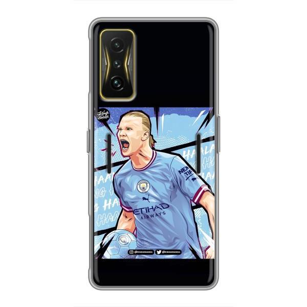 Чехлы с футболистом Ерлинг Холанд для Xiaomi POCO F4 GT (AlphaPrint) – гол Эрлинг Холланд