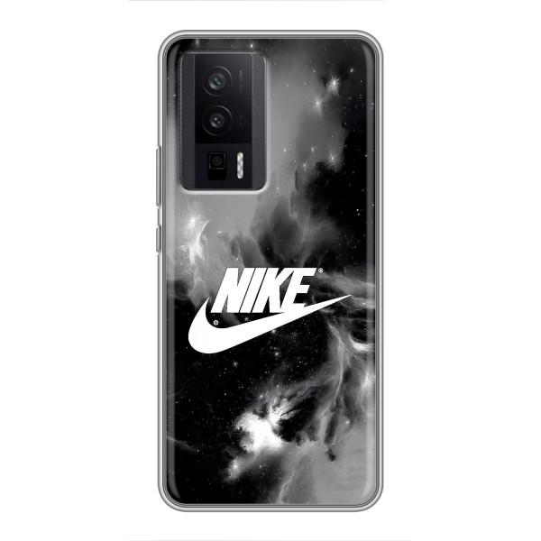 Чехол с логотипом Найк на Xiaomi POCO F5 Pro – Найк дымчатый