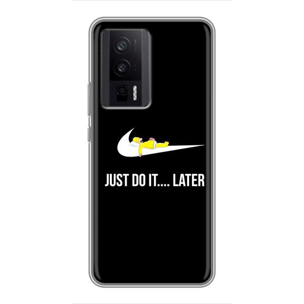 Чехол с логотипом Найк на Xiaomi POCO F5 Pro – Nike just do it
