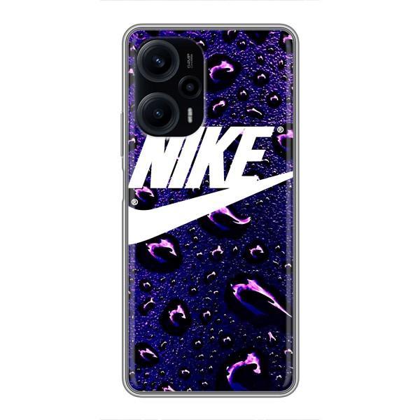 Чохол з логтипом Найк на Xiaomi POCO F5 – Найк на фіолетовому