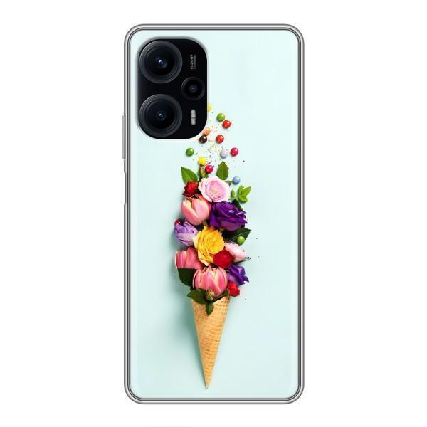 Чехлы с тематикой "ЦВЕТЫ" на Xiaomi POCO F5 – Цветок-мороженное