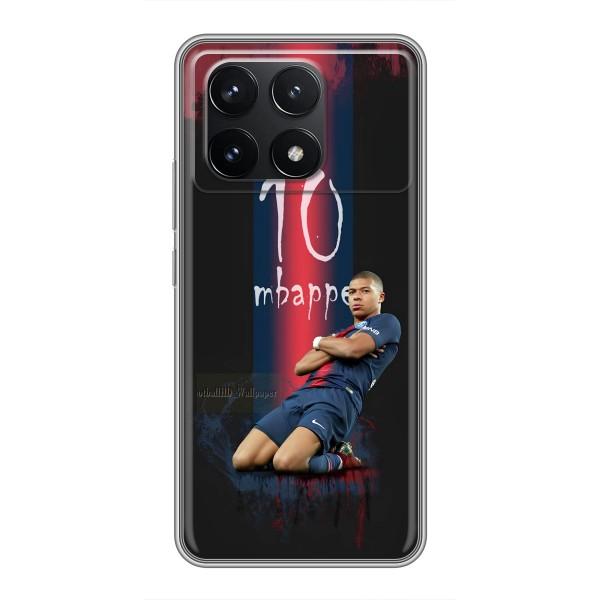Чехол (TPU) с Футболистом на Xiaomi POCO F6 Pro – MBAPPE 10