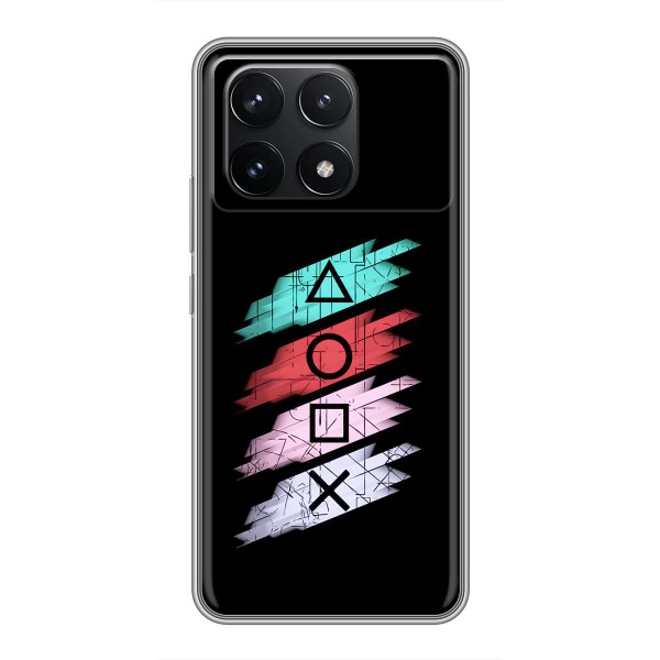 Чехол КИБЕРСПОРТ для Xiaomi POCO F6 Pro – Значки Sony