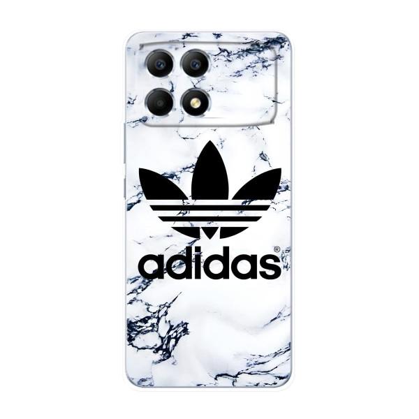 Чохли Адидас для Xiaomi POCO F6 (AlphaPrint) – Адідас на мраморі