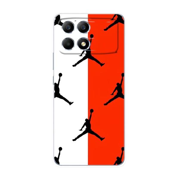 Чехлы для Xiaomi POCO F6 - с картинкой JORDAN (AlphaPrint) – Лого Джордан
