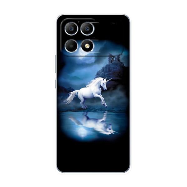 Чохол для Поко Ф6 - (Єдинорожки - Новинки) (AlphaPrint) – Єдиноріг