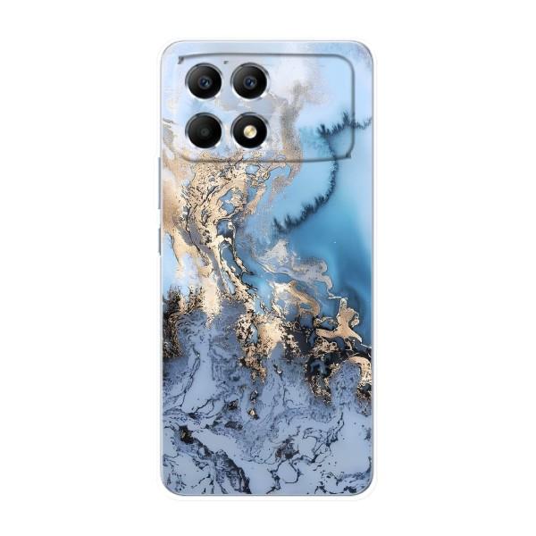 Мраморный чехол на Xiaomi POCO F6 (VPrint) – Нежный мрамор