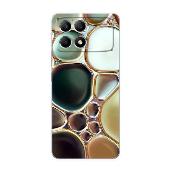 Мраморный чехол на Xiaomi POCO F6 (VPrint) – Радужный Мрамор