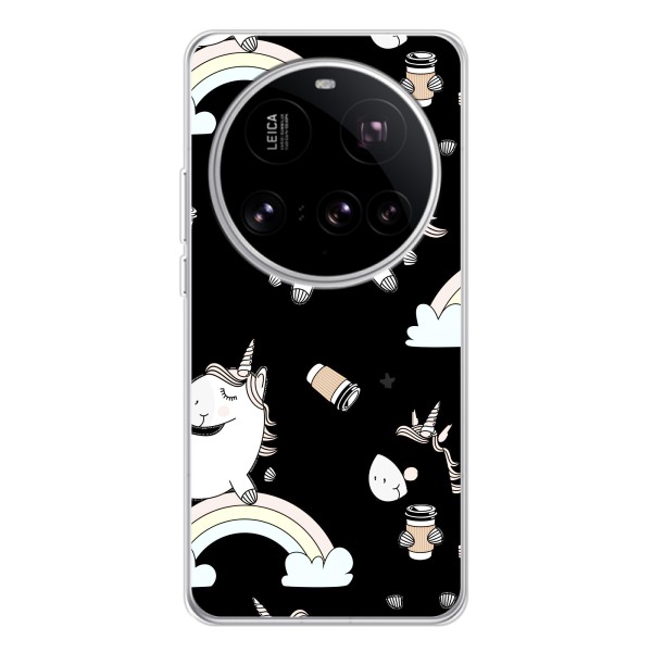 Чехол Unicorn на Xiaomi POCO F7 Ultra – Единорог с кофе