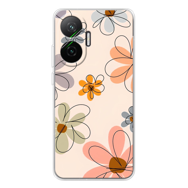 Чохол з квітковим принтом на Поко Ф7 – Кольорові квіти