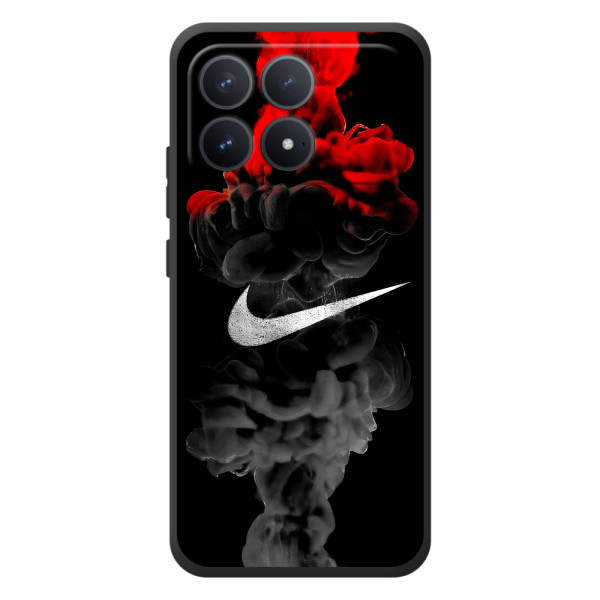 Чехол с логотипом Найк на Xiaomi Poco F8 Pro – Найк на черном