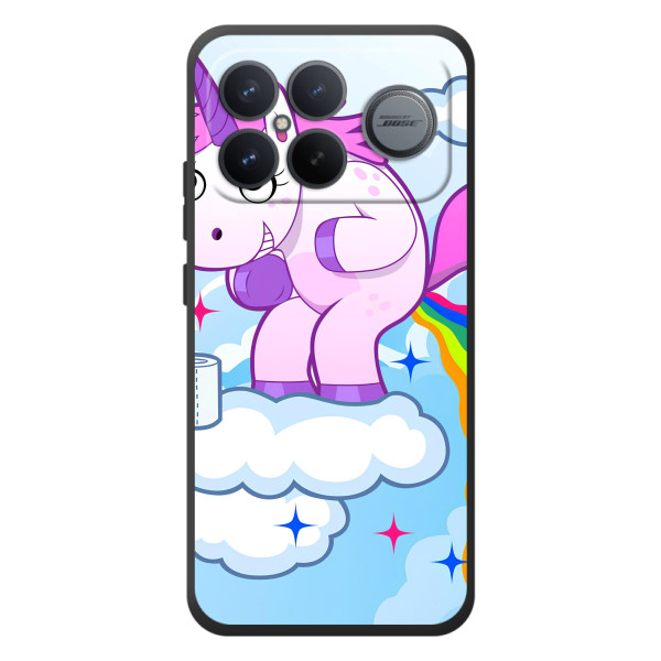 Чехол Unicorn на Xiaomi Poco F8 Ultra – Радуга единорожка