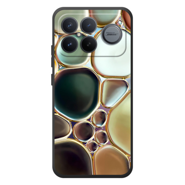 Мраморный чехол на Xiaomi Poco F8 Ultra (VPrint) – Радужный Мрамор