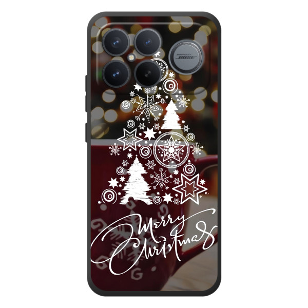 Рождественские Чехлы для Xiaomi Poco F8 Ultra (VPrint) – Елочка узорная