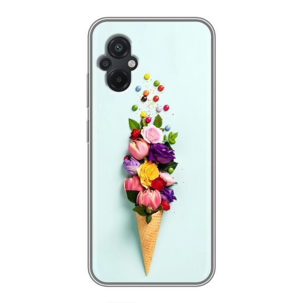 Чохли з тематикою "КВІТИ" на Xiaomi POCO M5 – Квітка-морозиво