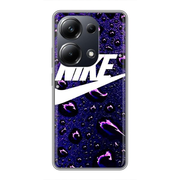 Чехол с логотипом Найк на Xiaomi POCO M6 Pro – Найк на фиолетовом