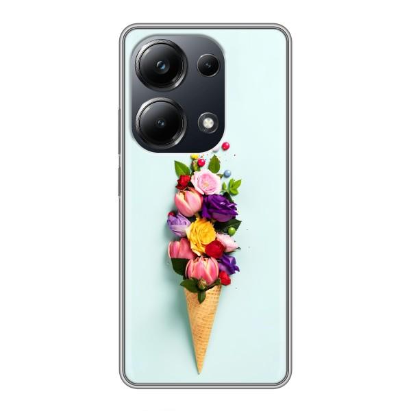 Чохли з тематикою "КВІТИ" на Xiaomi POCO M6 Pro – Квітка-морозиво