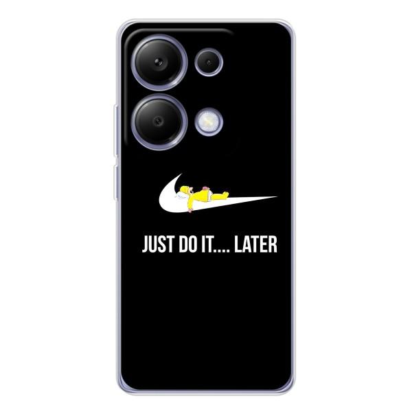 Чехол с логотипом Найк на Xiaomi Poco M7 Pro 5G – Nike just do it