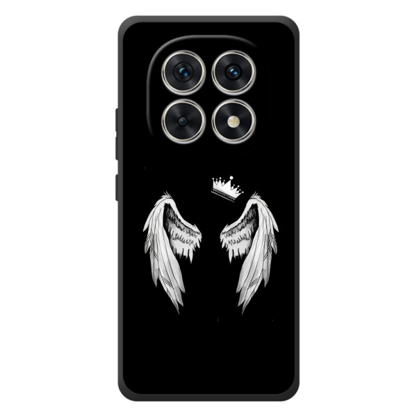 Чехол (Корона на чёрном фоне) для Шаomi Поко М8 – Крылья и корона