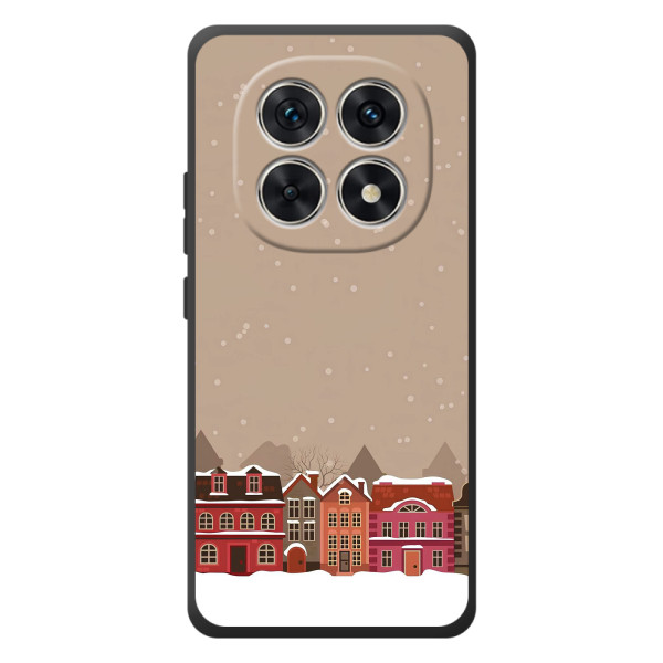 Новорічні, Святкові Чохли для Xiaomi Poco M8 - 2024 год – Зимове місто