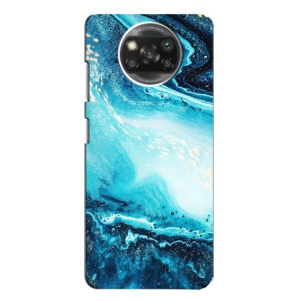 Мраморний чехол на Xiaomi POCO X3 Pro (VPrint) – Блакитний мрамор