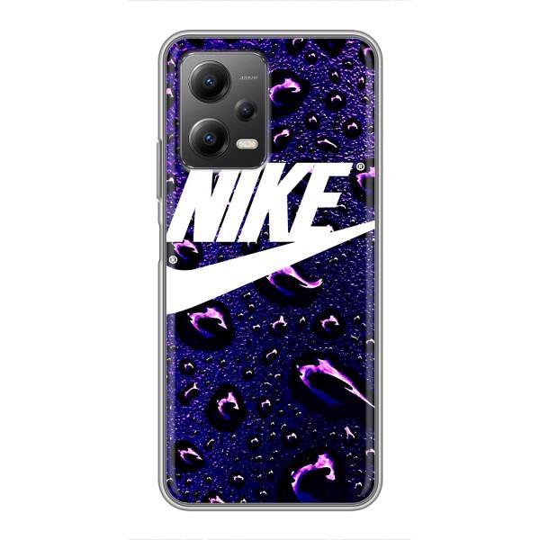 Чехол с логотипом Найк на Xiaomi POCO X5 (5G) – Найк на фиолетовом