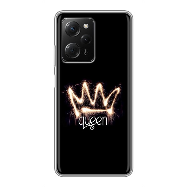 Чохол (Корона на чорному фоні) для Поко X5 про (5G) – Корона