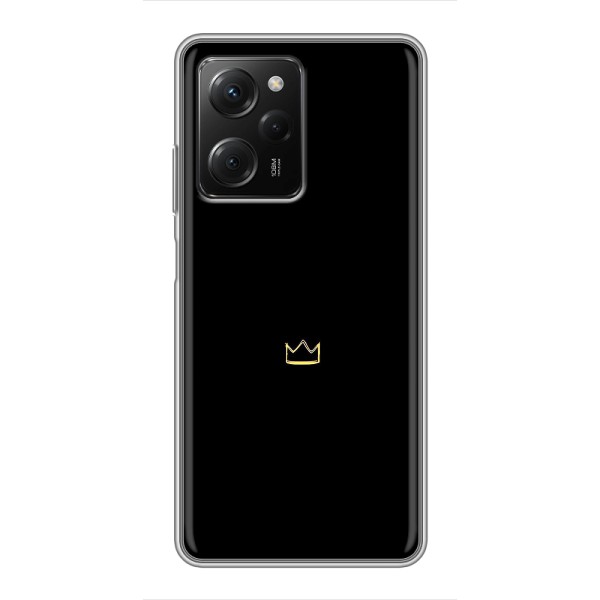 Чохол (Корона на чорному фоні) для Поко X5 про (5G) – Міні корона