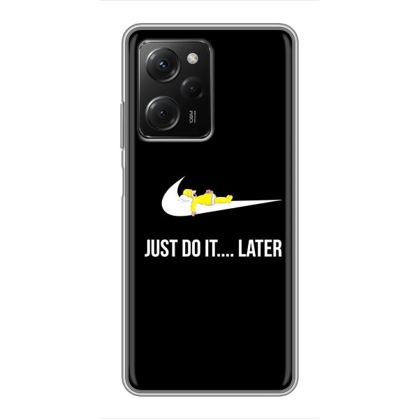 Чохол з логтипом Найк на Xiaomi POCO X5 Pro (5G) – Nike just do it