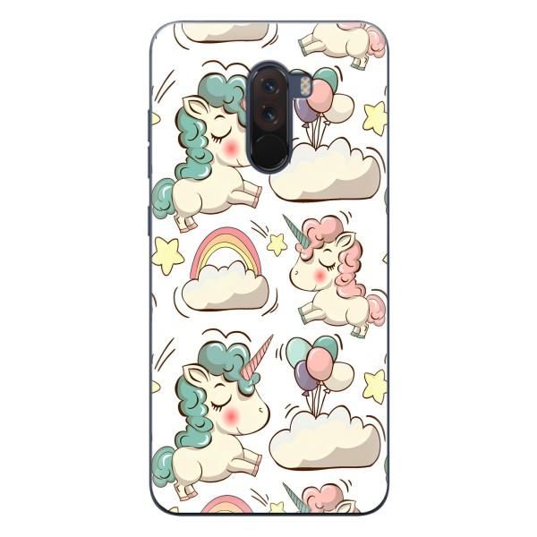 Чохол для ПОКО Ф1 - (Єдинорожки - Новинки) (AlphaPrint) – Єдиноріжки