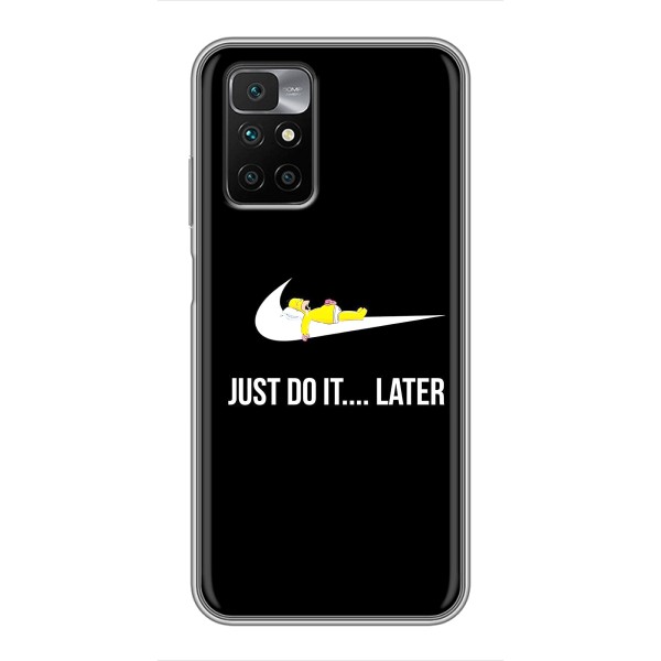 Чехол с логотипом Найк на Xiaomi Redmi 10 – Nike just do it