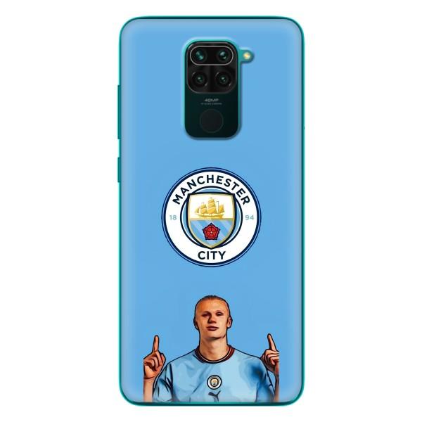 Чехлы с футболистом Ерлинг Холанд для Xiaomi Redmi 10X (AlphaPrint) – Холанд Манчестер Сити