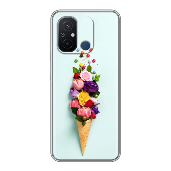 Чохли з тематикою "КВІТИ" на Xiaomi Redmi 12C – Квітка-морозиво