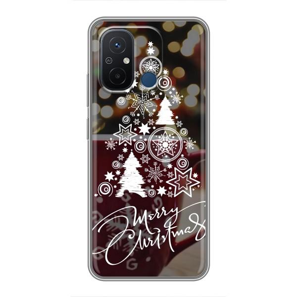 Рождественские Чехлы для Xiaomi Redmi 12C (VPrint) – Елочка узорная