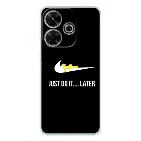 Чехол с логотипом Найк на Xiaomi Redmi 13 – Nike just do it
