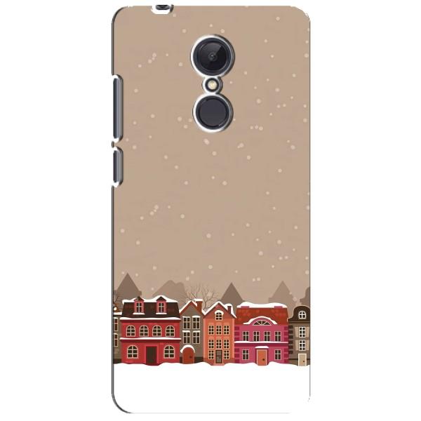 Новорічні, Святкові Чохли для Xiaomi Redmi 5 Plus - 2024 год – Зимове місто
