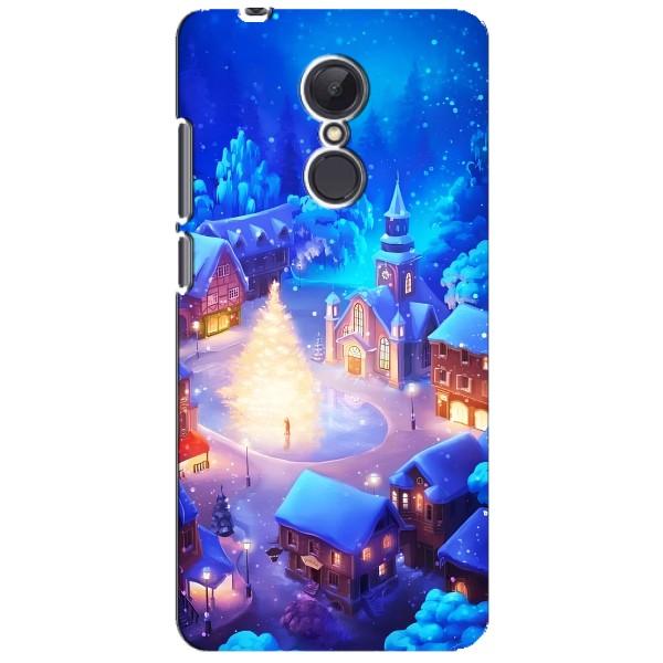 Рождественские Чехлы для Xiaomi Redmi 5 Plus (VPrint) – Рождественский город