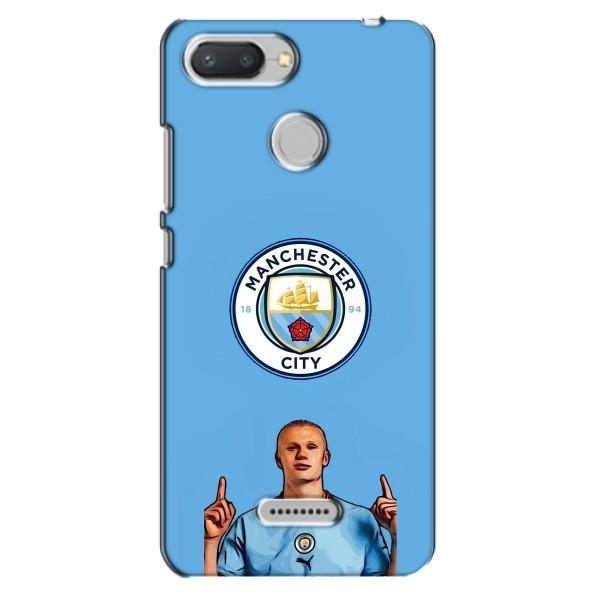Чехлы с футболистом Ерлинг Холанд для Xiaomi Redmi 6 (AlphaPrint) – Холанд Манчестер Сити