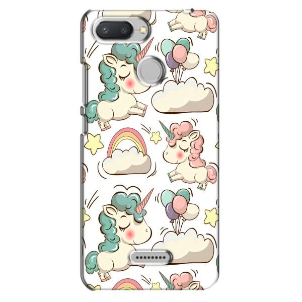 Чехол для Редми 6 - (Единорожки - Новинки) (AlphaPrint) – Единорожки