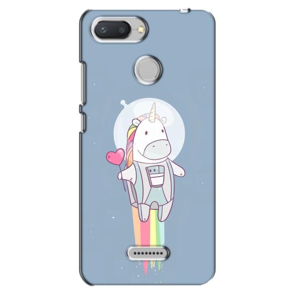 Чехол Unicorn на Xiaomi Redmi 6 – Единорог космонавт