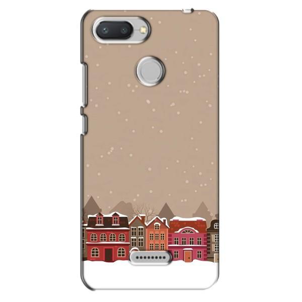Новорічні, Святкові Чохли для Xiaomi Redmi 6 - 2024 год – Зимове місто