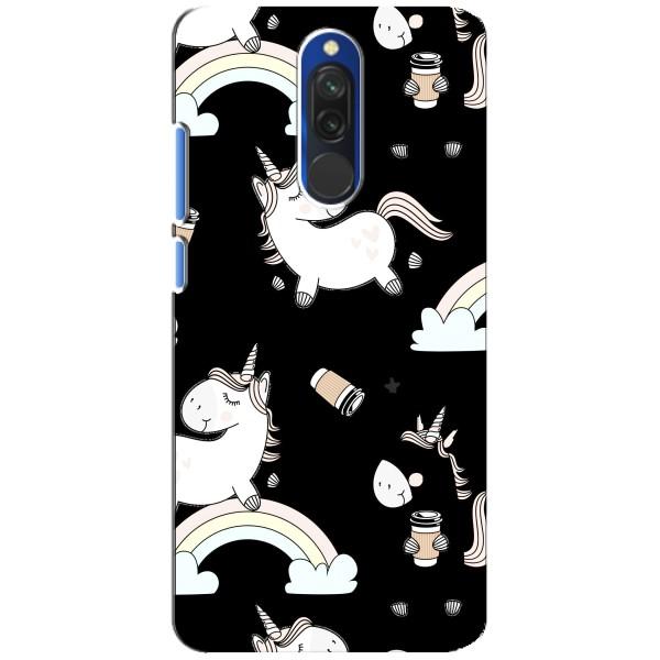 Чохол Unicorn на Xiaomi Redmi 8 – Єдинорог з кавою