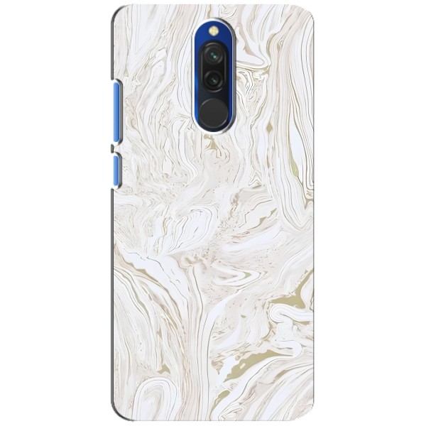 Мраморный чехол на Xiaomi Redmi 8 (VPrint) – Белый мрамор