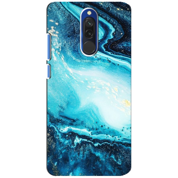 Мраморный чехол на Xiaomi Redmi 8 (VPrint) – Голубой мрамор