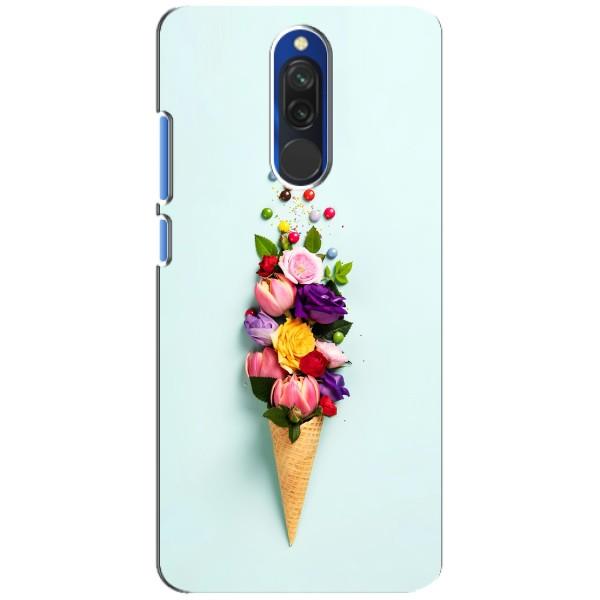 Чехлы с тематикой "ЦВЕТЫ" на Xiaomi Redmi 8 – Цветок-мороженное
