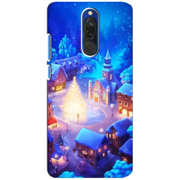 Рождественские Чехлы для Xiaomi Redmi 8 (VPrint) – Рождественский город