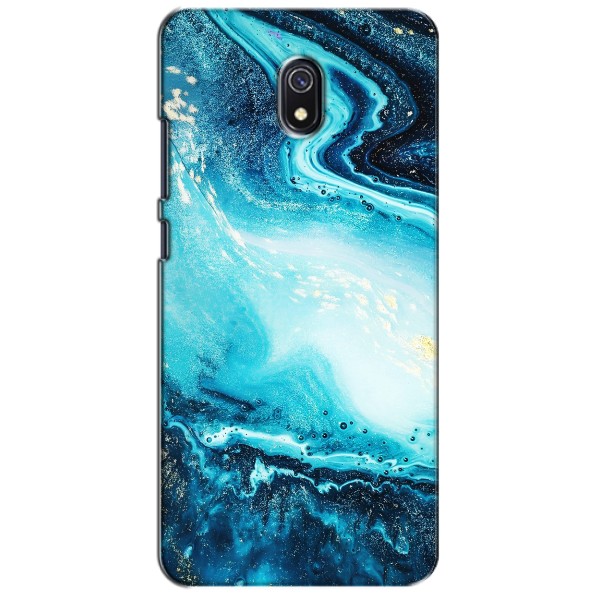 Мраморный чехол на Xiaomi Redmi 8A (VPrint) – Голубой мрамор