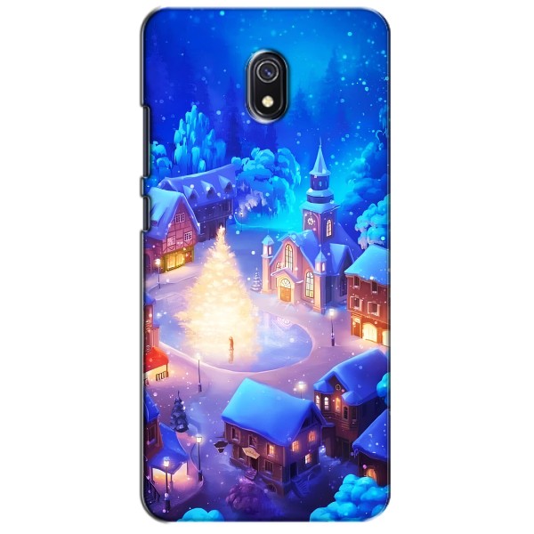 Рождественские Чехлы для Xiaomi Redmi 8A (VPrint) – Рождественский город